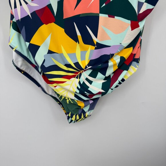 Jantzen Glamour One-Piece with Adjustable Straps Tropical Utopia Woman’s size 28 - Picture 4 of 14